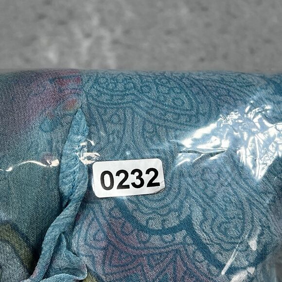 VTG Ice Midi Skirt Womens 10 Sheer Mesh Asymmetrical Fairy Grunge Boho Silk - Picture 13 of 13